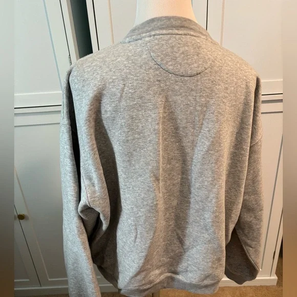 J. Crew Heritage fleece crewneck sweatshirt with sequin flower - Picture 6 of 9